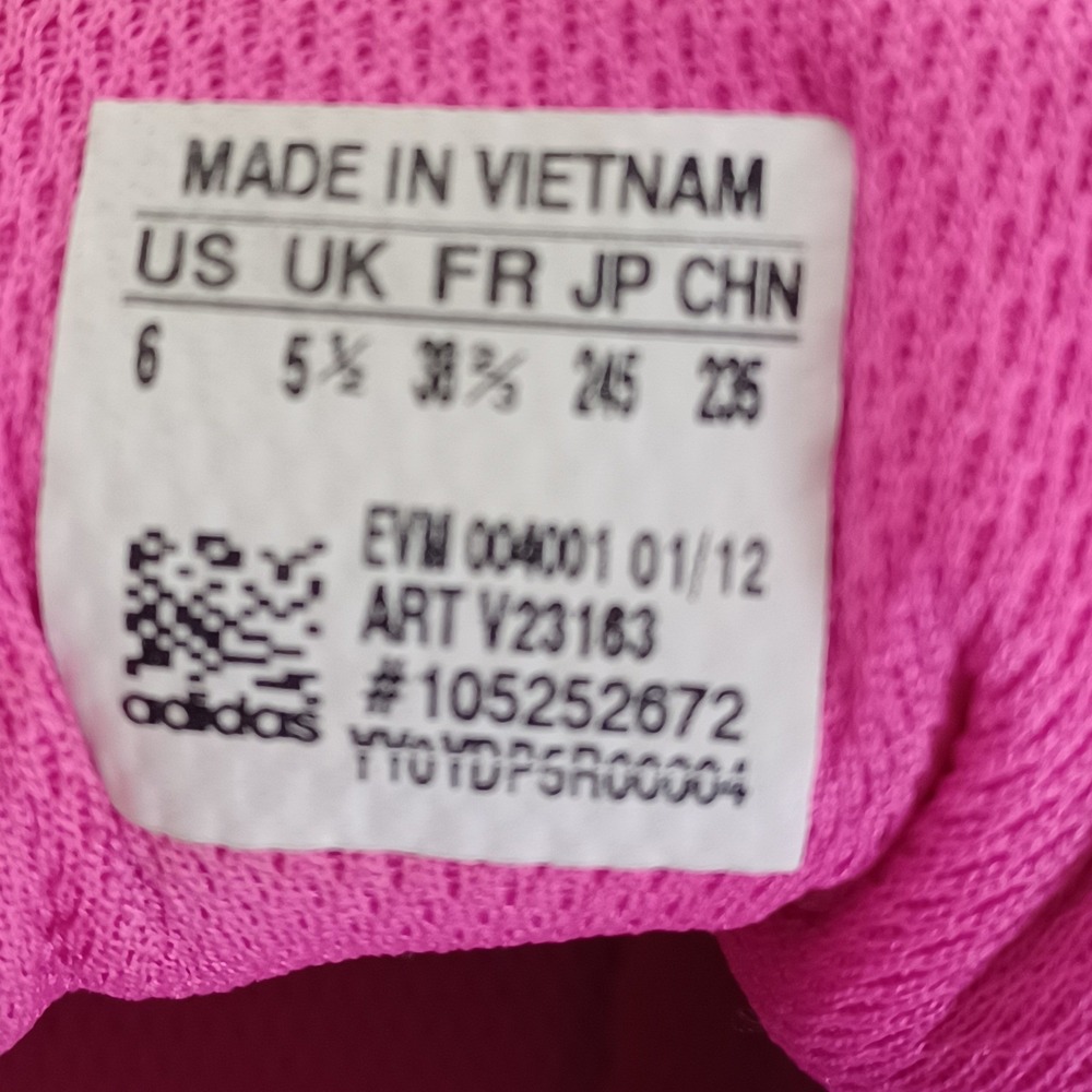 adidas Women's Pink and Gray Athletic Training Sneakers - Picture 2 of 9
